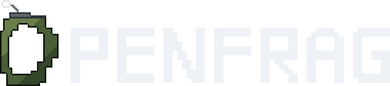 OpenFrag pixel-art banner